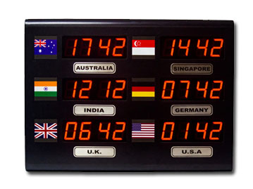 International Time Zone Clock